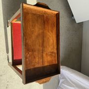Wooden rolling trolley with removable top H66 75x35