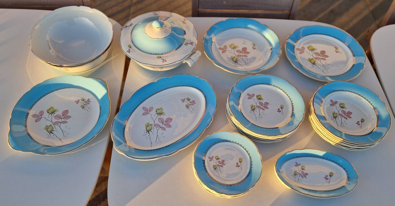 Service vaisselle Lunéville Badonviller KG  années 60/70