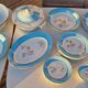 Lunéville Badonviller KG dinnerware set, 1960s/70s