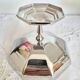 Stainless steel ice cream cups, hexagonal shape (ref2)