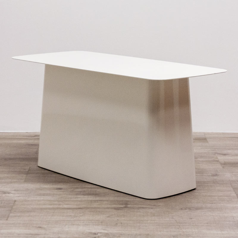 White coffee table Vitra metal side table