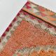 3x10 Pumpkin Orange & Pink Turkish Runner Rug, 96x309Cm