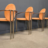 Vintage dining chairs by Belgochrom, set of 4 - 1980s