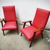 Pair of Scandinavian armchairs