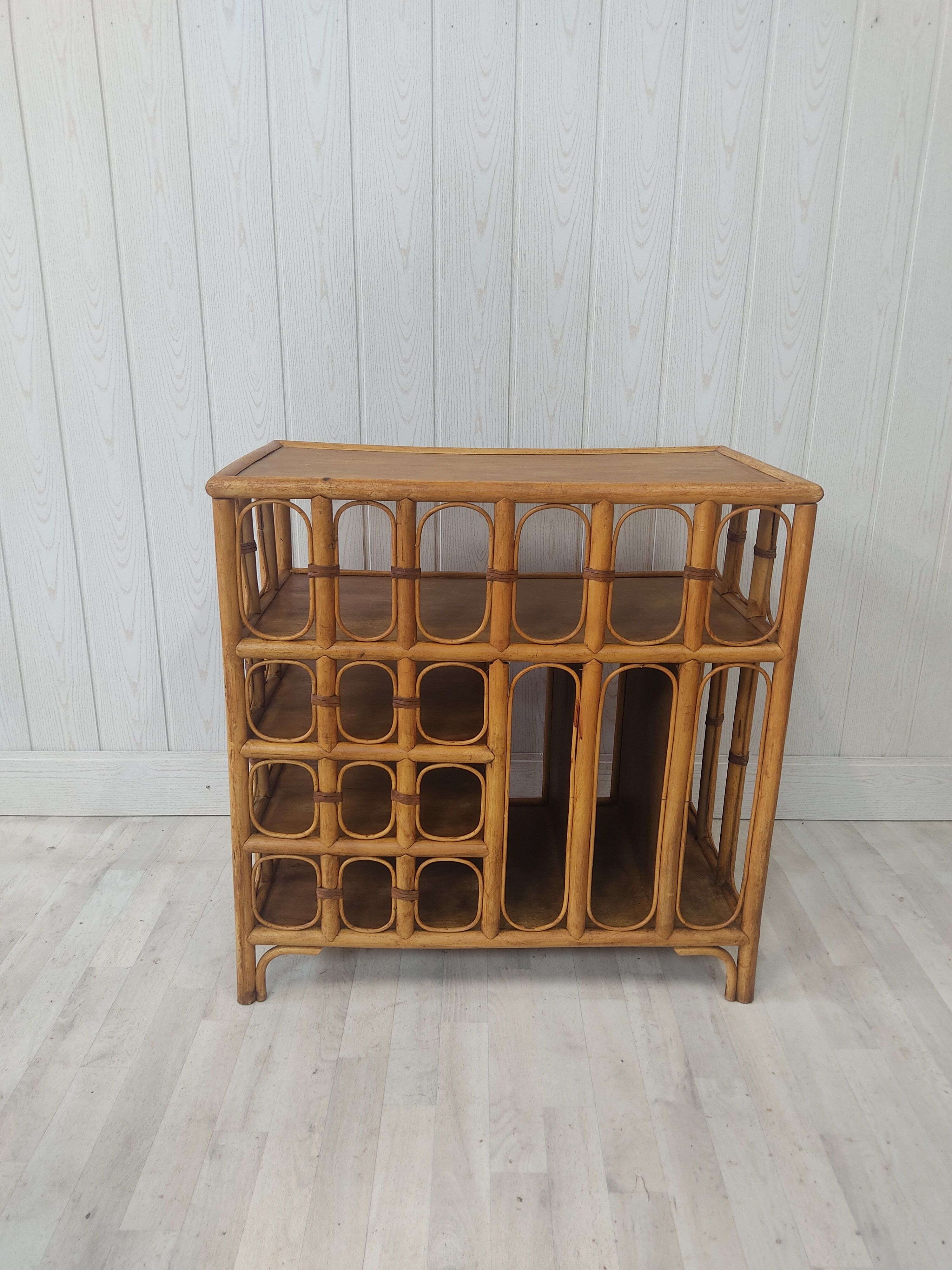 Cabinet in vintage rattan