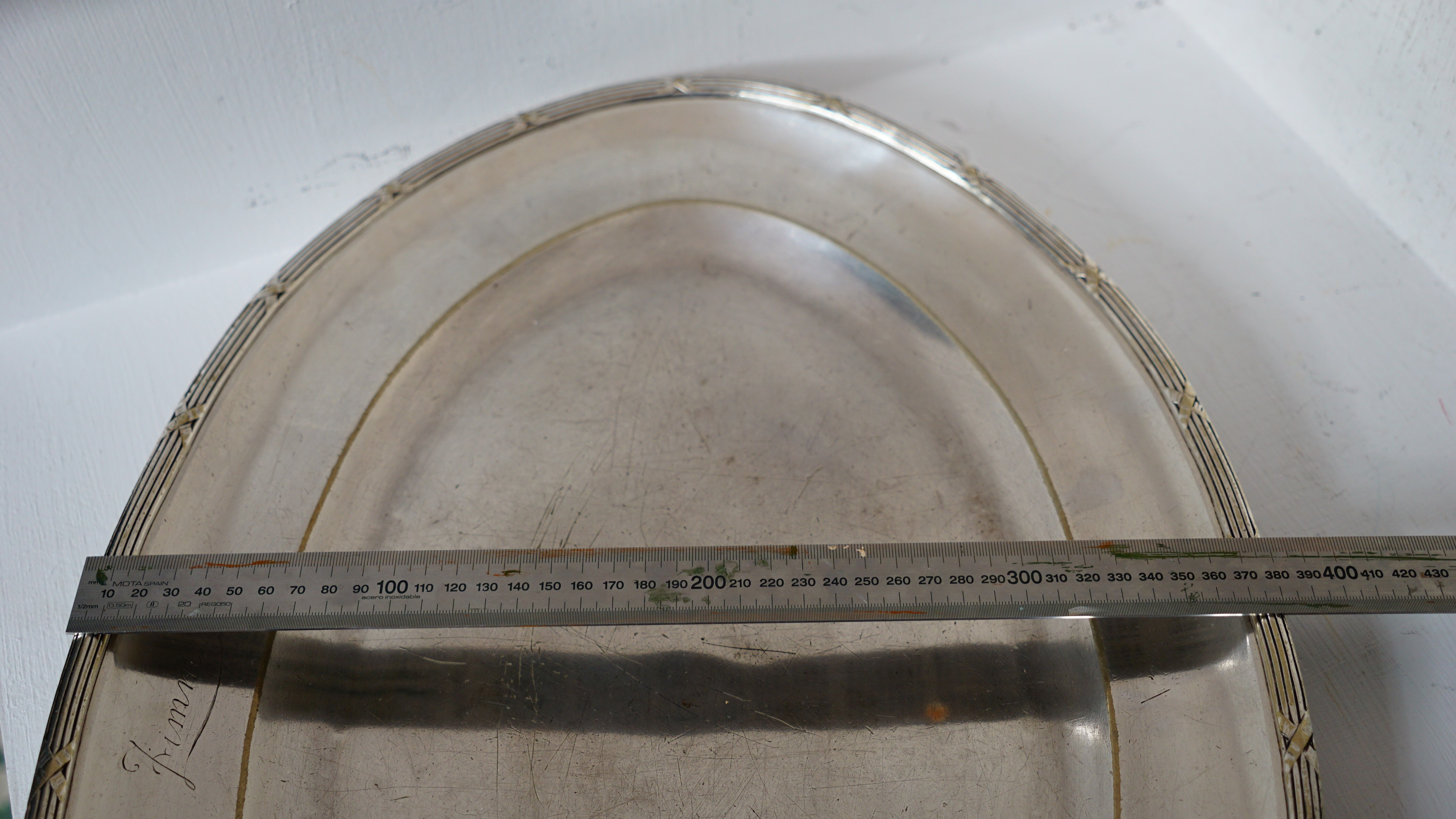 2 silverware serving dishes