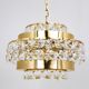 Lustre Bakalowits Vienne en laiton doré et cristaux de diamant, Autriche, 1970