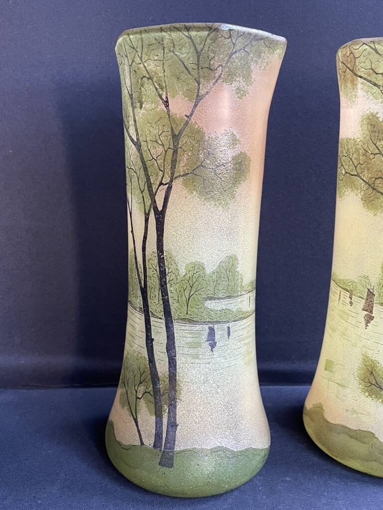 Pair of FT Legras Toul vases – 19th century