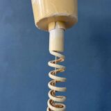 Brown mid-century Bony pendant lamp with opaline glass shades