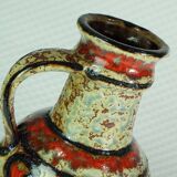 1960's vase u-keramik model 1809/18 exceptional glaze and colors