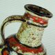 1960's vase u-keramik model 1809/18 exceptional glaze and colors