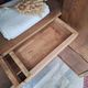 Wardrobe, oak linen cupboard from 1920.