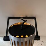 Pair of adjustable wall lights, brushed metal, France 1970