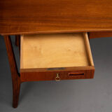 Danish vintage teak design desk by svend age madsen for hp hansen, 1960s