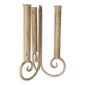 Vintage solid steel chandelier