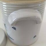 Stoneware storage jar with blue decoration – La Chapelle des Pots