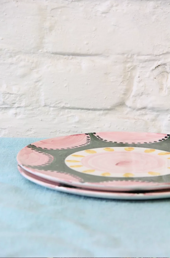 Set of 2 dessert plates 'the bell'