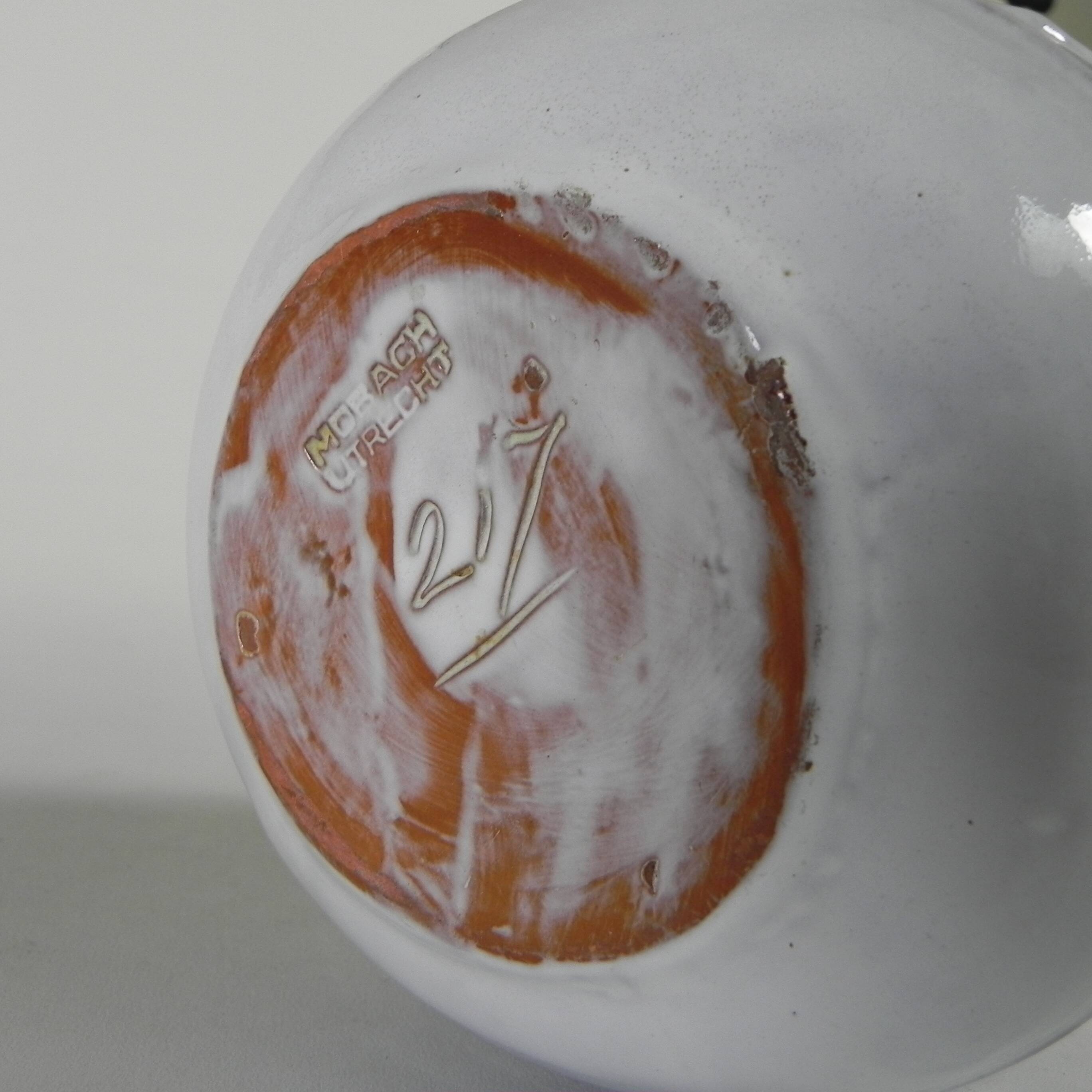 Mobach vase with deer, model 217 by Bouke and Klaas Mobach, 1960s