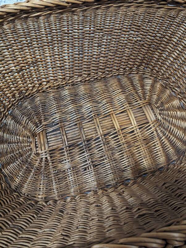 Large woven wicker basket