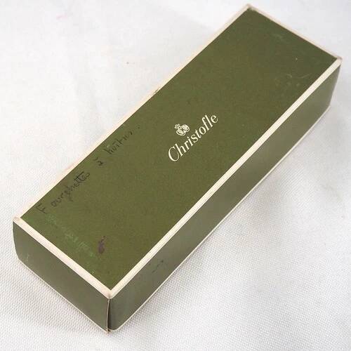 Christofle Pompadour, 12 oyster forks, silver-plated, perfect condition.