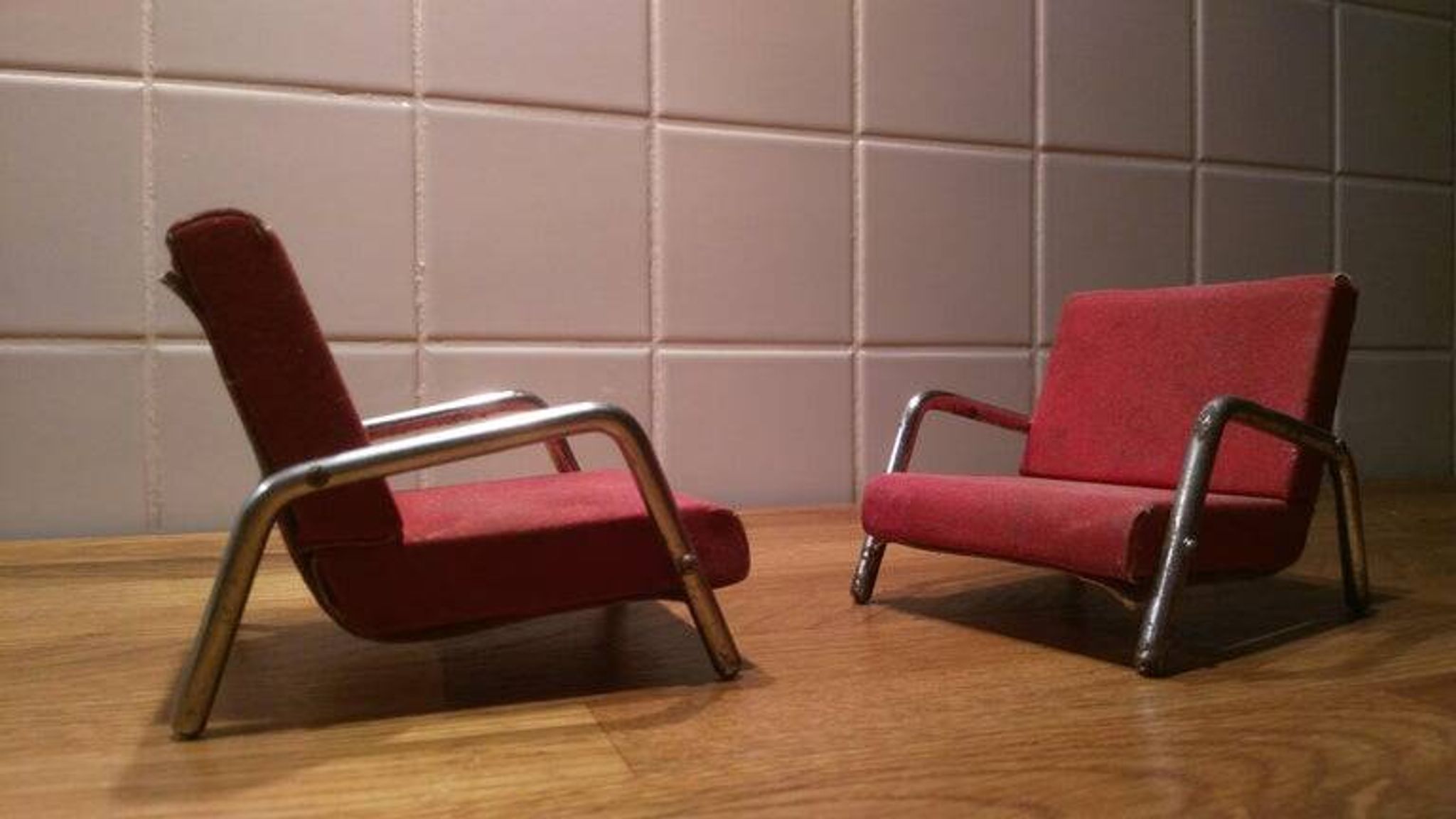 Small Set of Bauhaus Chrome Furniture for Children, 1940s
