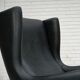 1960s, Danish design by Illum Wikkelsø, armchair, model 110, leather, teak.