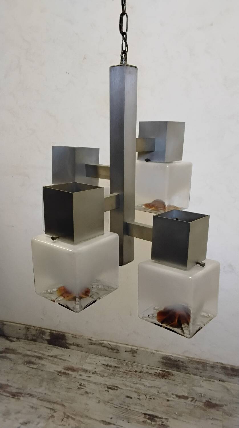 Vintage Cubic Chandelier