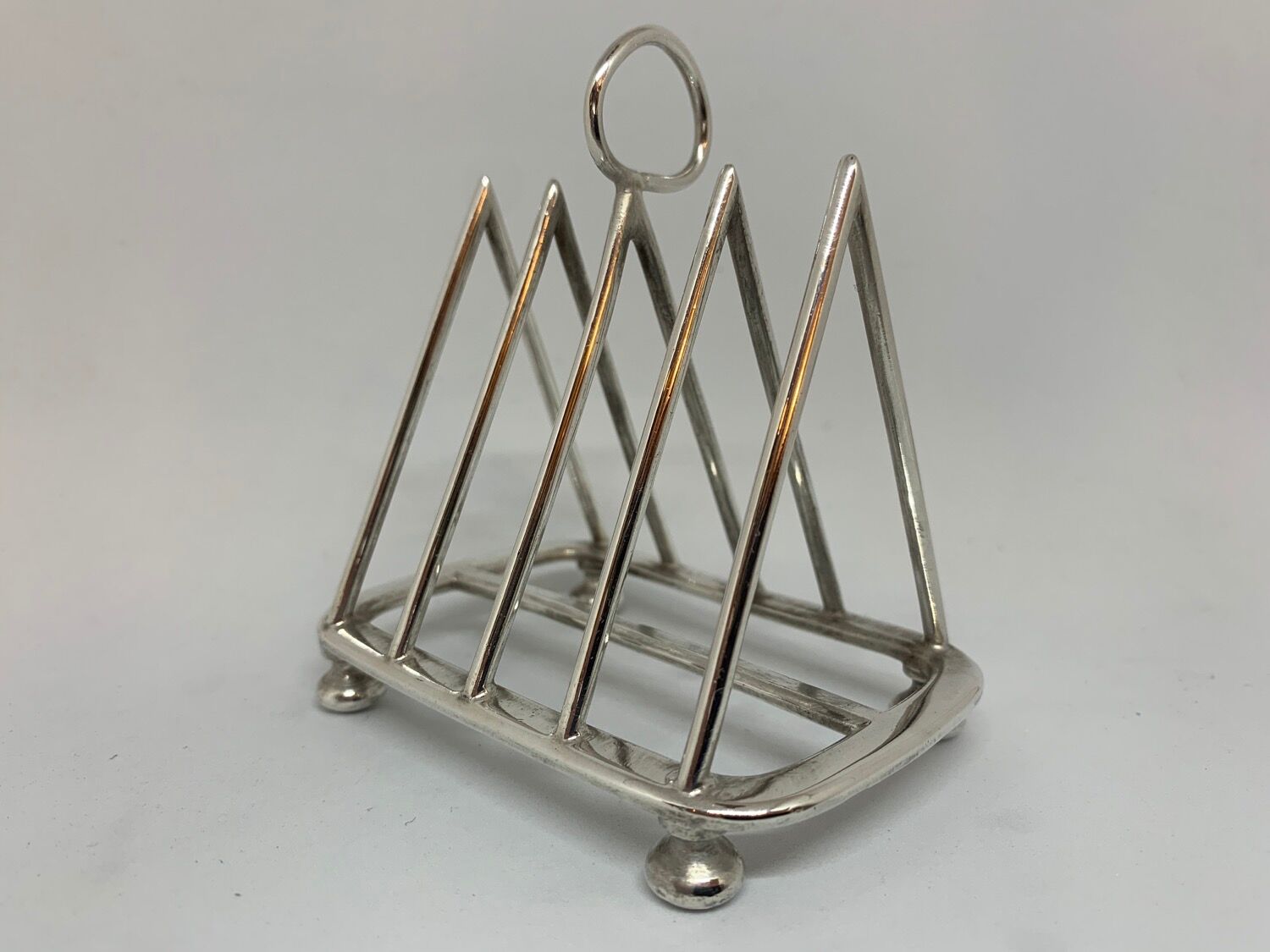 Walker & Hall english silver plate toast rack made in Sheffield circa 1900