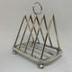 Walker & Hall english silver plate toast rack made in Sheffield circa 1900