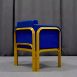 Pair of leather armchairs 1970