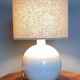 Cracked ceramic ball lamp art deco 1930