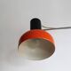1970s Czechoslovak Orange Clamp Lamp by NAPAKO