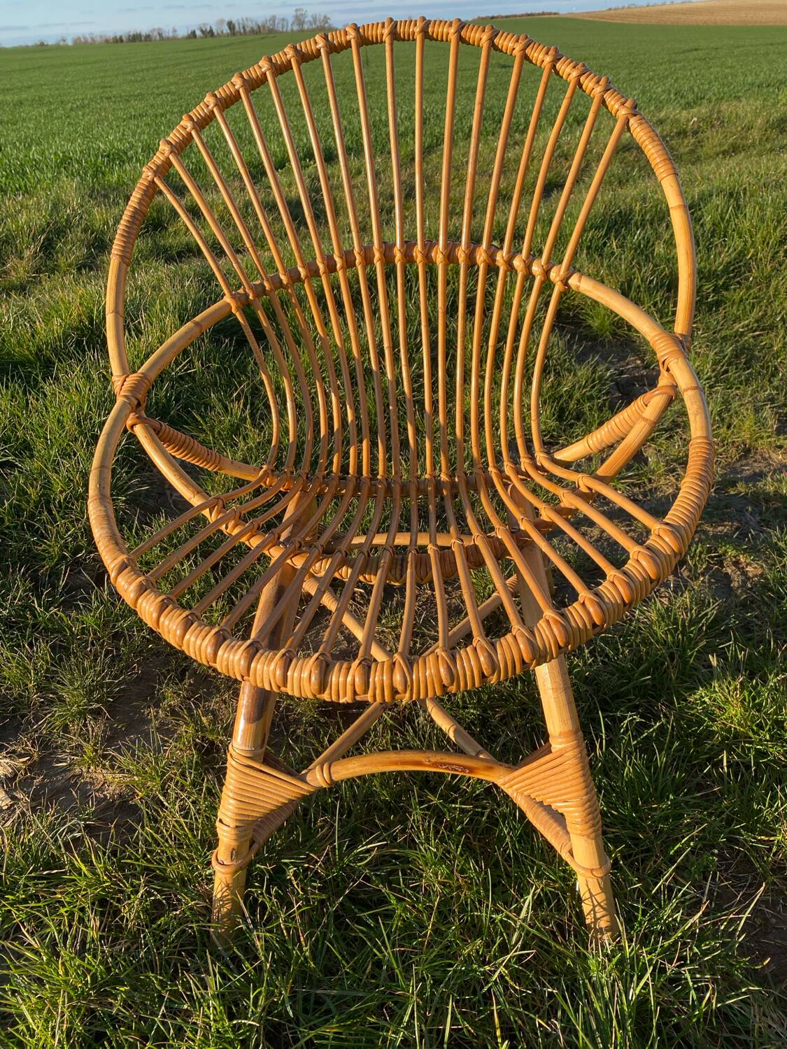 Paire de fauteuil en rotin