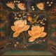 Antique chest painted in pine wood – China, around 1900