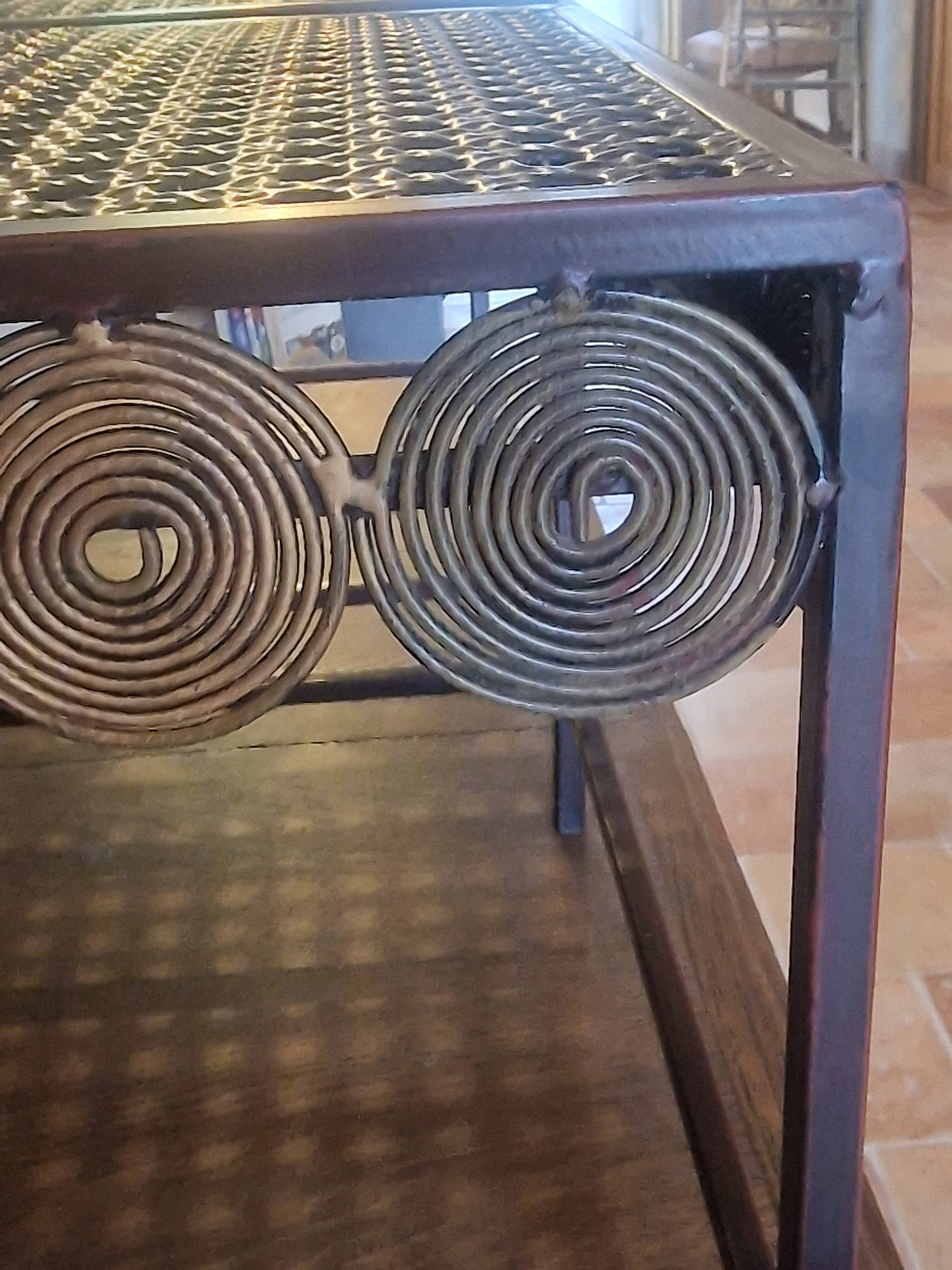 Set of 2 metal bedside tables