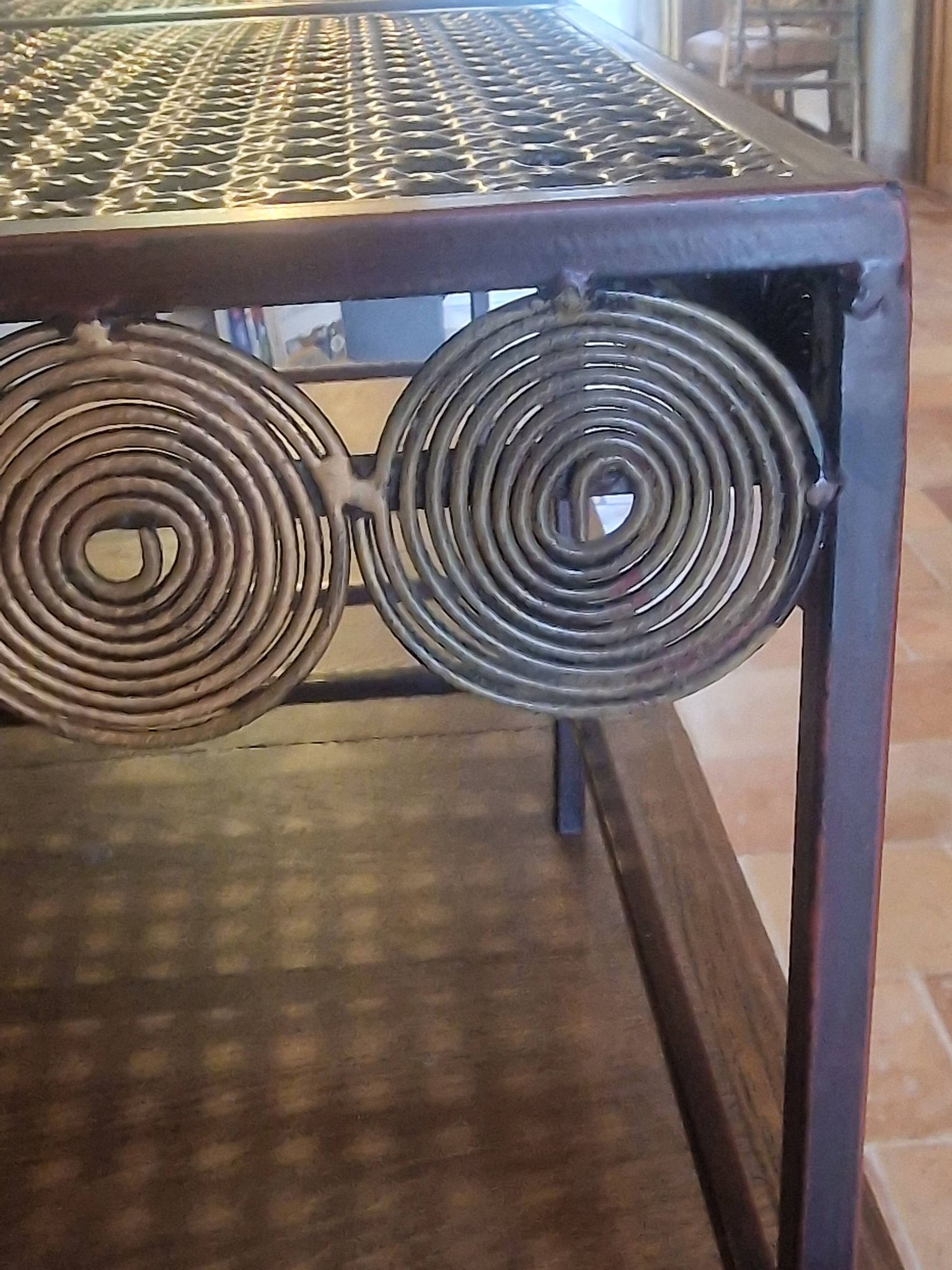 Lot de 2 tables de chevet en métal
