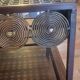 Set of 2 metal bedside tables