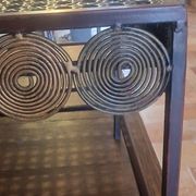 Lot de 2 tables de chevet en métal
