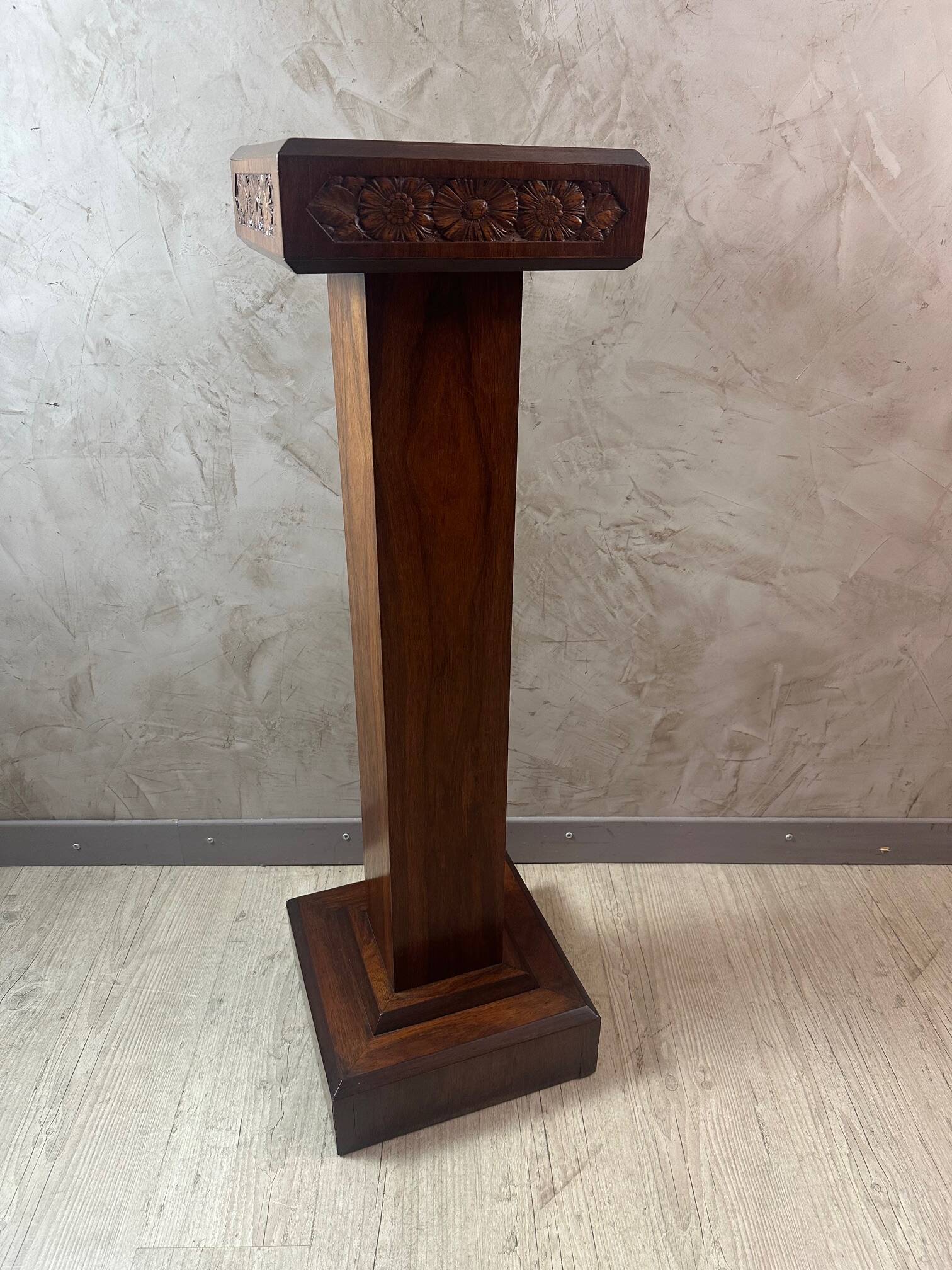 Art Deco Walnut Bench