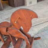 Vintage wooden rocking horse
