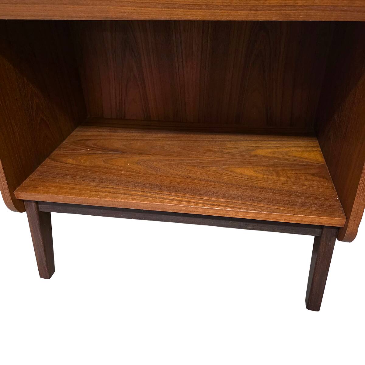 Armoire murale vintage en placage teck avec tiroir, datant des années 1960.