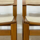 4 chaises en orme massif années 70