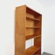 Large vintage oak wood bookcase shelf from the 50s 60s