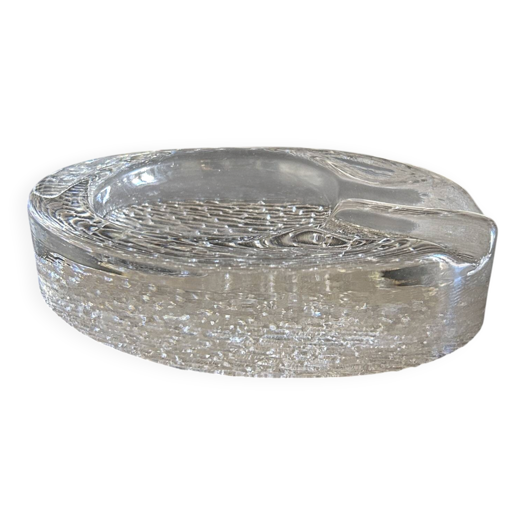 Scandinavian crystal ashtray 1960s/1970s