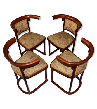 Secession dining chairs by Josef Hoffmann for Thonet, 1910s