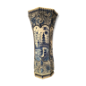 Umbrella holder vase earthenware Desvres nineteenth decoration Far East Pagoda 62.5 cm