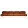 Camaleonda Lounge Sofa in Cognac Leather by Mario Bellini for B&B Italia, 1973, Set of 4