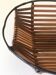 Corbeille vide poches bambou vintage annees 60