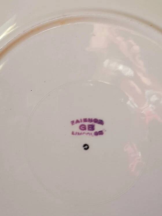 Fish plates in Limoges porcelain