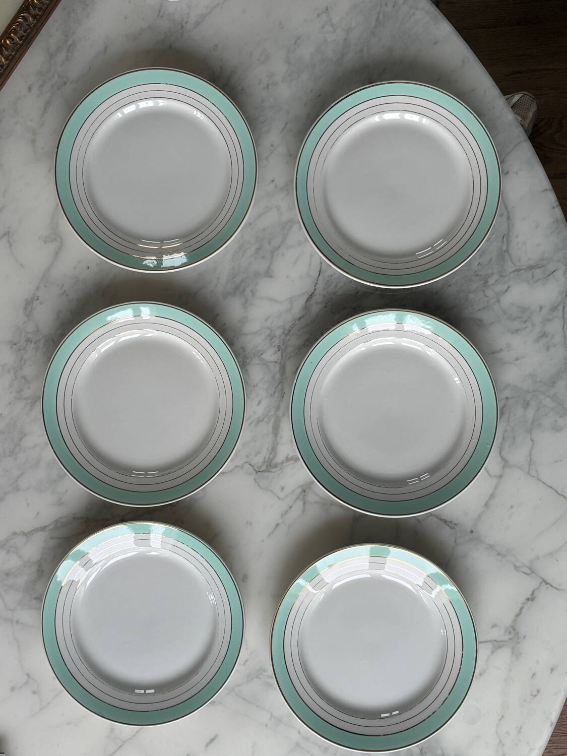 6 assiettes â dessert Lunéville